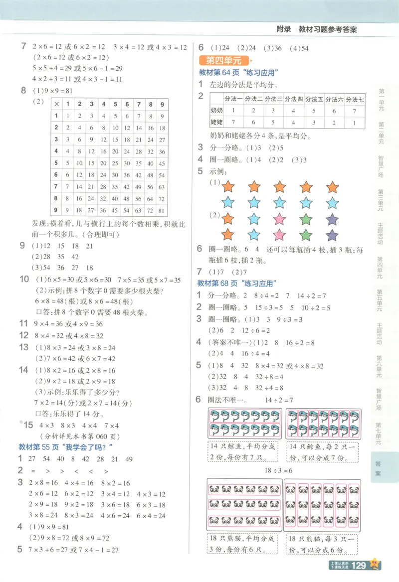《25秋青岛63制数学2年级上册教材习题答案_2025小学全科《课后习题答案》大合集语文数学英语科学道法_《小学课后习题参考答案》2025秋_小学数学（25秋更新）_数学（青岛版）25秋更新_六三制》第4页预览