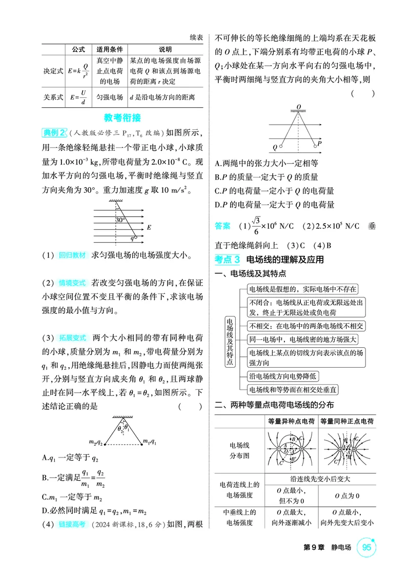 《2_精讲册PDF09-第9章静电场_2026版教学资源包_202653高考总复习A版_江苏版_2026版.江苏版.选考总复习.物理.5·3A版_二、教师用书PDF_第9章静电场_1_PDF教参电子书》第2页预览