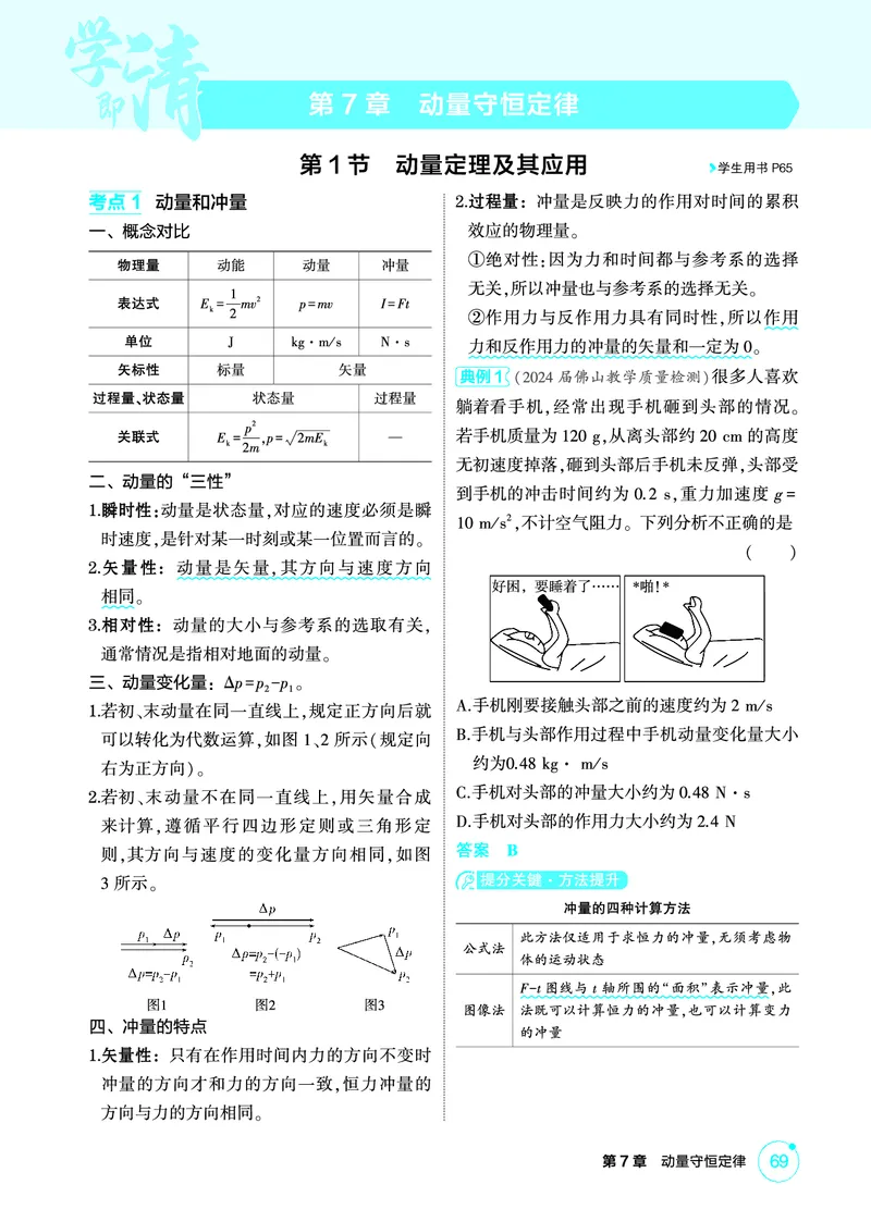《2_精讲册第7章动量守恒定律_2026版教学资源包_202653高考总复习A版_广东版_2026版.广东版.选考总复习.物理.5·3A版_二、教师用书PDF_第7章动量守恒定律_1_PDF教参电子书》第1页预览