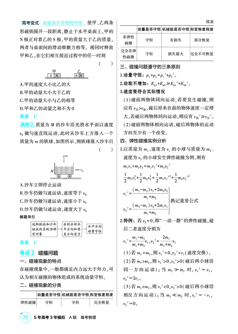 《2_精讲册第7章动量守恒定律_2026版教学资源包_202653高考总复习A版_广东版_2026版.广东版.选考总复习.物理.5·3A版_二、教师用书PDF_第7章动量守恒定律_1_PDF教参电子书》第4页预览