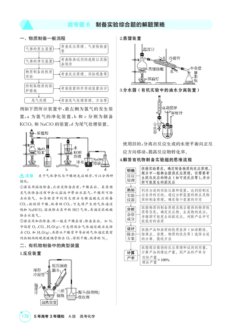 《2_精讲册-第十四章实验方案的设计与评价_2026版教学资源包_202653高考总复习A版_湖南版_2026版.湖南版.选考总复习.化学.5·3A版_二、教师用书PDF_第十四章实验方案的设计与评价_1_专题资料包》第6页预览