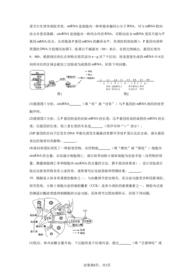 《4_2025届江西省“三新”协同教研体高三模拟预测生物试题_2026版教学资源包_202653高考总复习A版_新高考_生物_教师A版2026年.新高考版.生物.53_优质模拟题精选（Word）_1_资源拓展》第8页预览