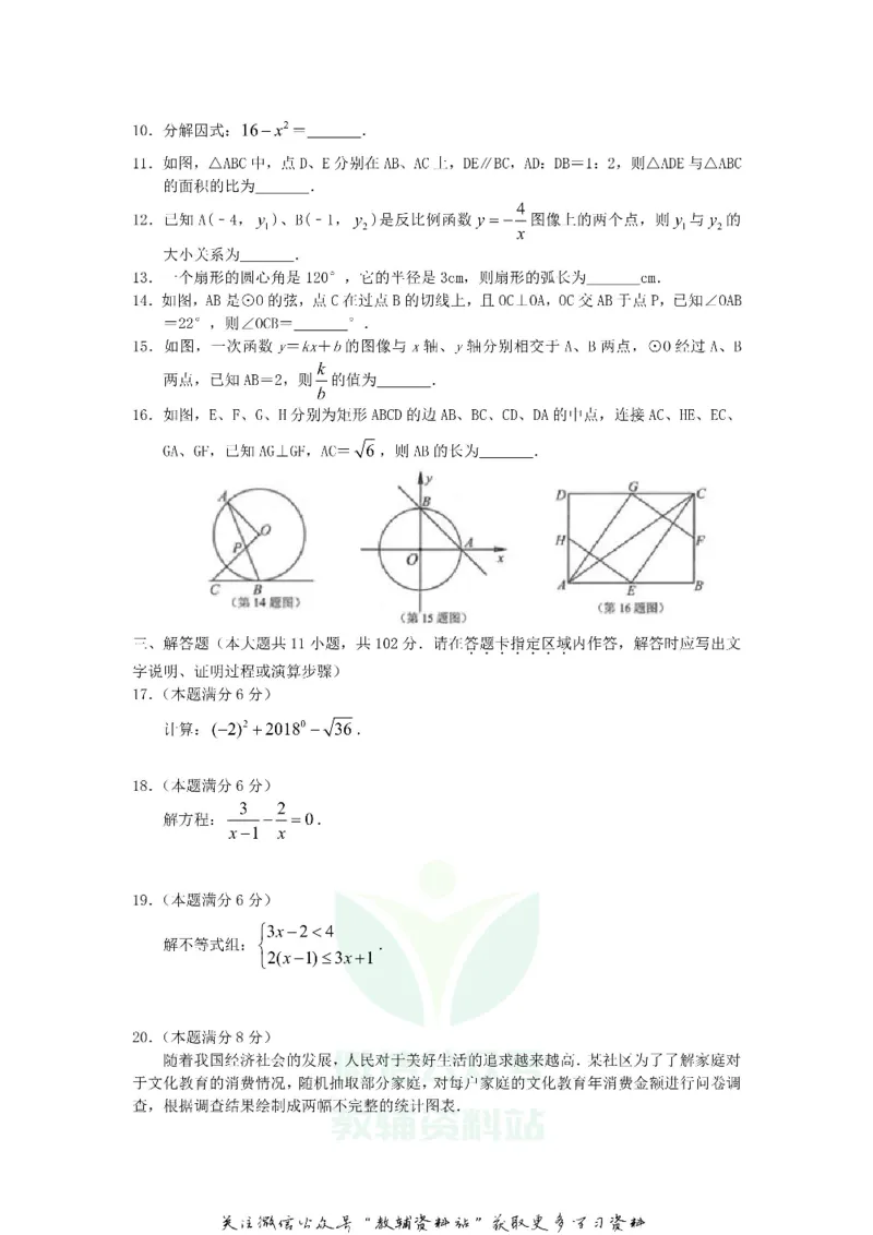 《2018江苏省连云港市中考数学真题及答案_初高中资料库_初中资料库（转存避免链接过期失效）_初中数学》第2页预览