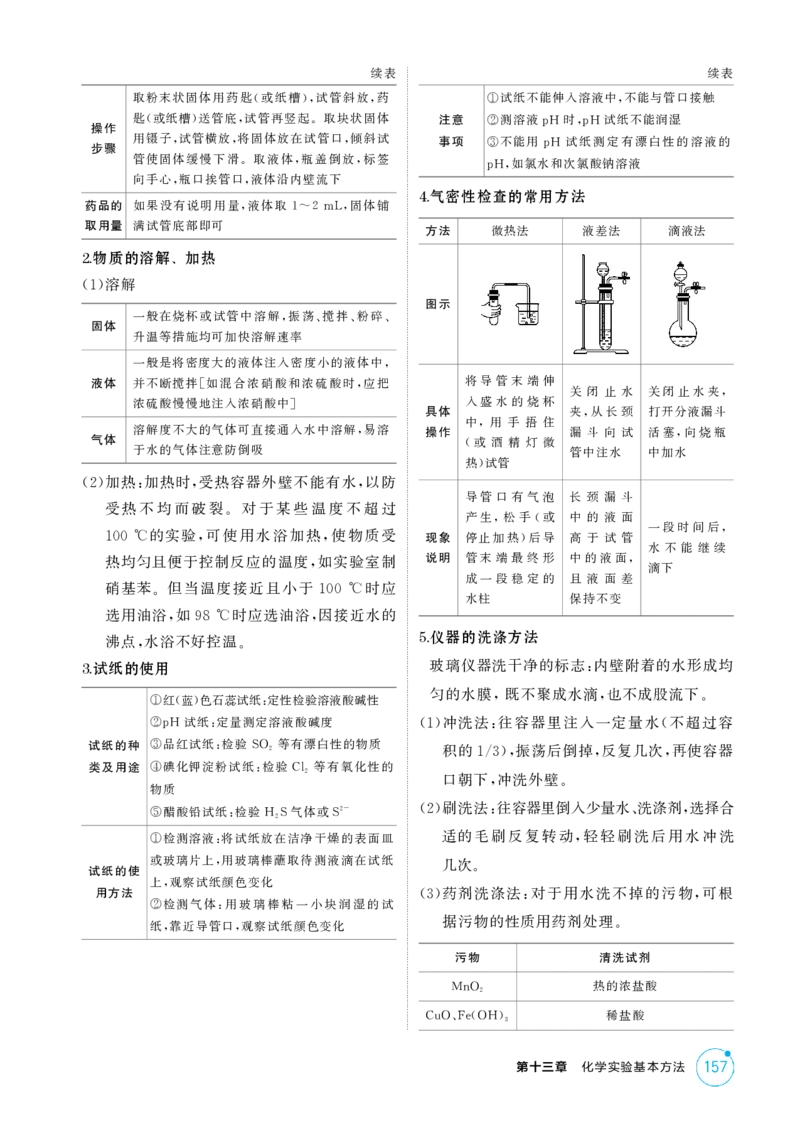 《2_精讲册-第十三章化学实验基本方法_2026版教学资源包_202653高考总复习A版_湖南版_2026版.湖南版.选考总复习.化学.5·3A版_二、教师用书PDF_第十三章化学实验基本方法_1_专题资料包》第3页预览
