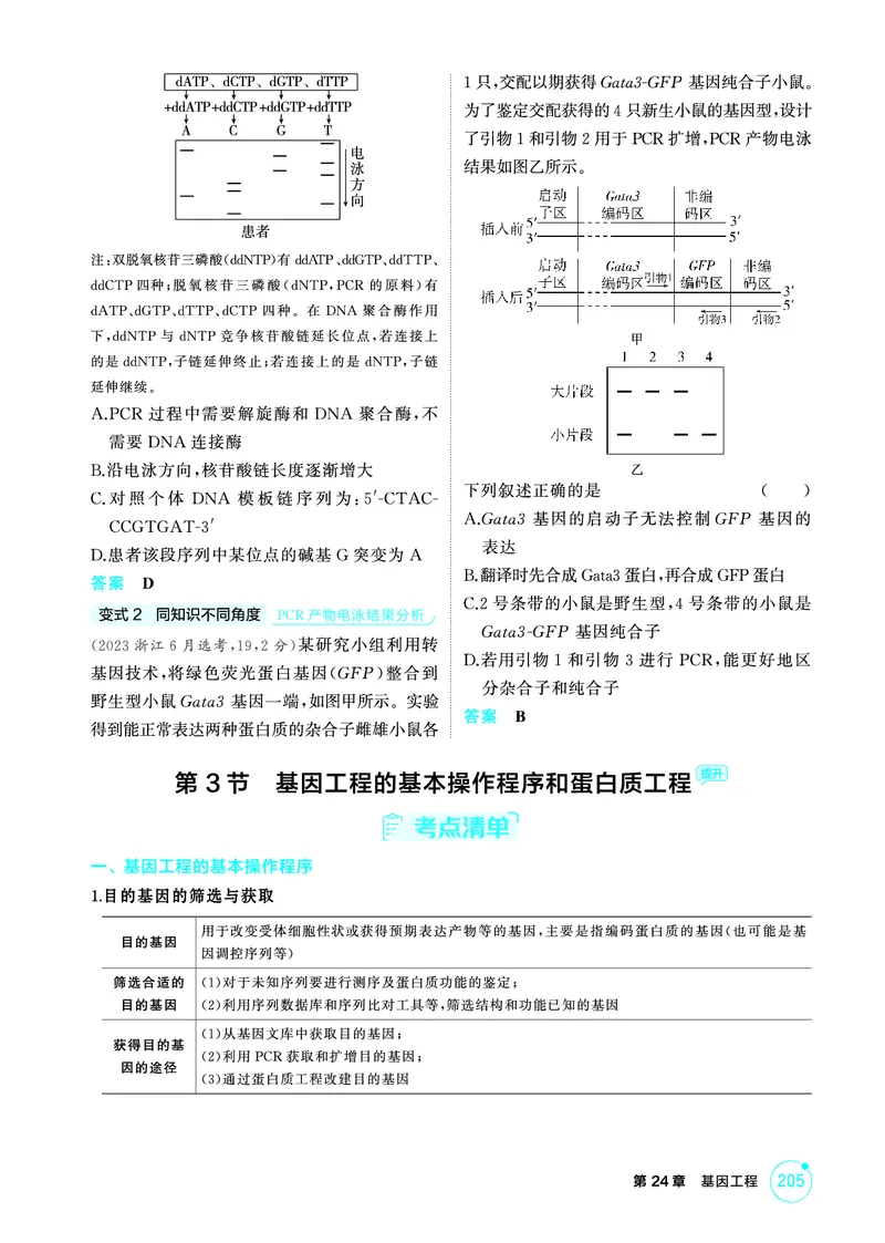 《2_精讲册-第24章基因工程_2026版教学资源包_202653高考总复习A版_广东版_2026版.广东版.选考总复习.生物.5·3A版_第5部分生物技术与工程_第24章基因工程_4_PDF教参电子书》第7页预览
