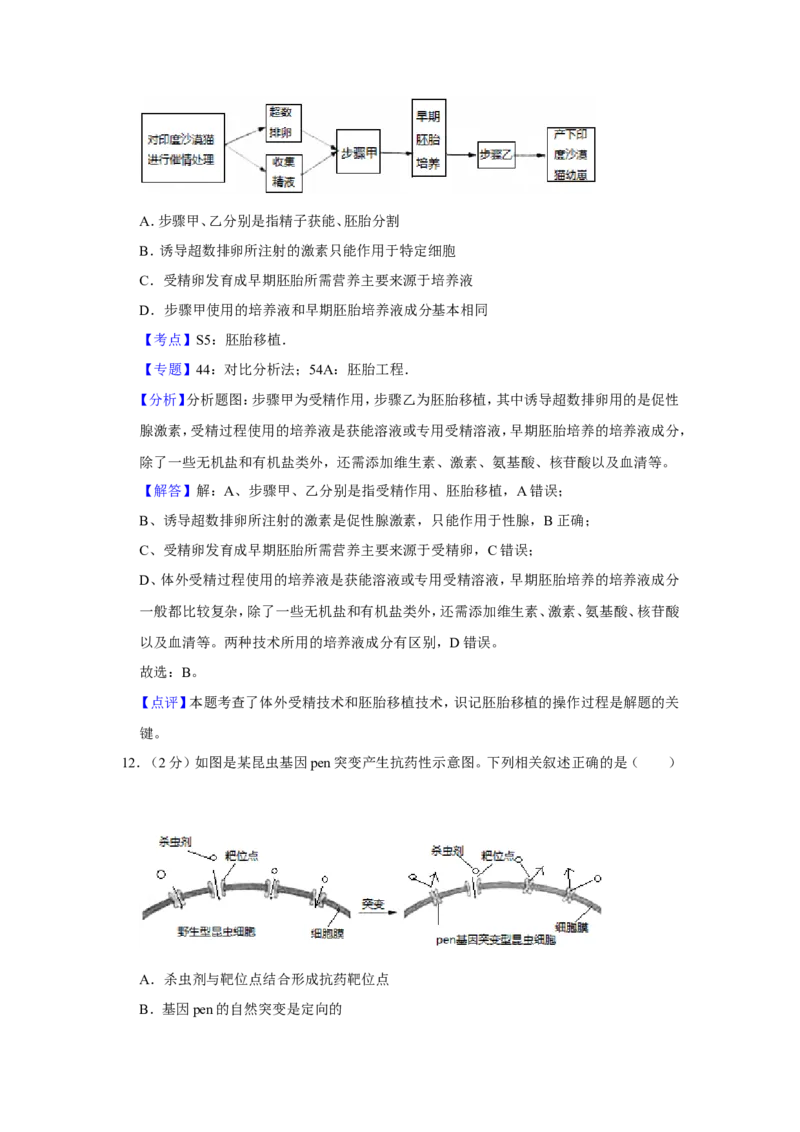 《2016年江苏省高考生物试卷解析版(1)_高考一二三轮复习_生物_2027年高考生物专项_2008年-2026年生物高考真题-G427_2008-2020年高考_地方卷_江苏高考生物07-20_A4word版》第9页预览