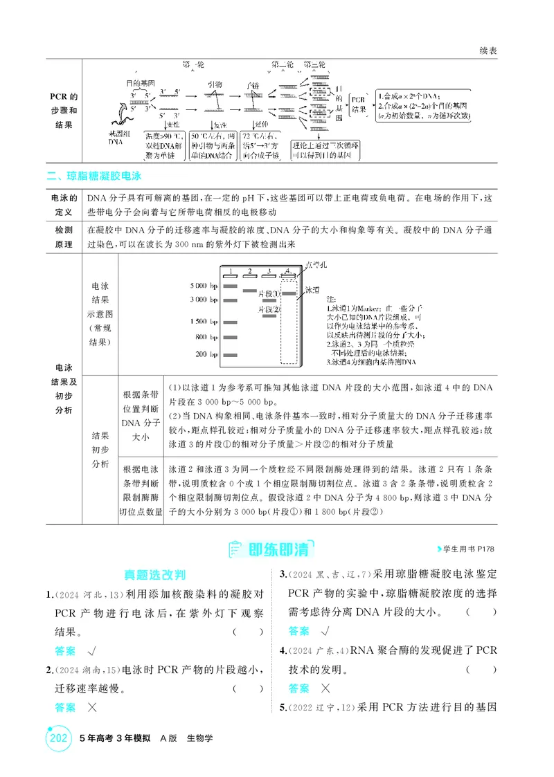 《2_精讲册第24章基因工程_2026版教学资源包_202653高考总复习A版_新高考_生物_教师A版2026年.新高考版.生物.53_第5部分生物技术与工程_第24章基因工程_4_PDF教参电子书》第4页预览