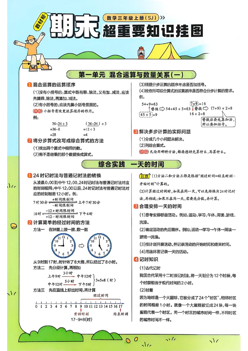 《三上期末知识挂图数学苏教_2025《天星教育•教材帮》（1-6年级上）（语数英）_25秋《教材帮》-苏教版数学上册123456_3年级》第1页预览
