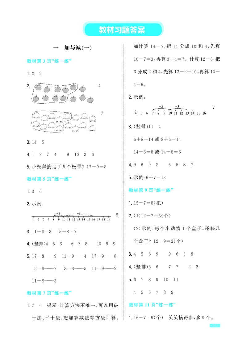 《小学数学北师一年级下教材习题答案_2025小学全科《课后习题答案》大合集语文数学英语科学道法_《小学课后习题参考答案》2025秋_小学数学（25秋更新）_数学（北师大）25秋更新_1-6下册》第1页预览