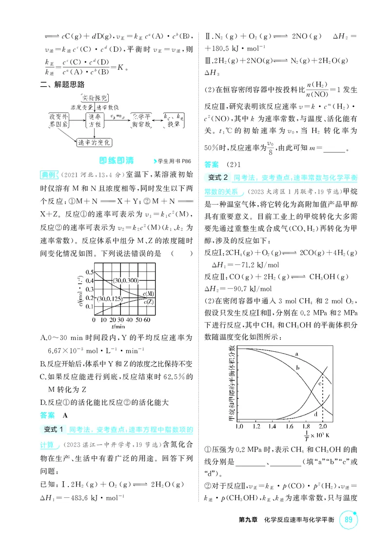 《2_精讲册-第九章　化学反应速率与化学平衡_2026版教学资源包_202653高考总复习A版_广东版_2026版.广东版.选考总复习.化学.5·3A版_二、教师用书PDF_第九章化学反应速率与化学平衡》第8页预览
