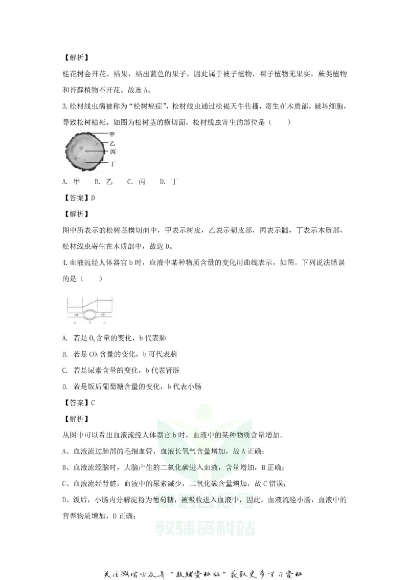 《2018浙江省金华市中考生物真题及答案_初高中资料库_初中资料库（转存避免链接过期失效）_初中生物》第2页预览