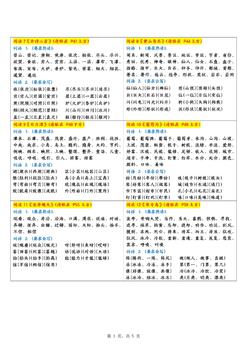 《新版•2上语文《每课重点字词课课贴》_26秋小学语文《精选合集》_新版•2年级语文《精选合集》上册_新版•2上语文《生字字帖》》第3页预览