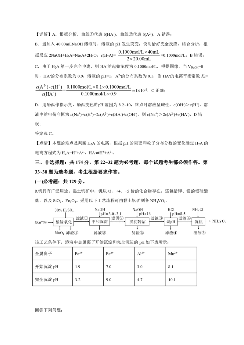 《2020年全国统一高考化学试卷（新课标ⅰ）（含解析版）(1)_高考一二三轮复习_化学_2027年高考化学专项复习_2008年-2026年化学高考真题-G427_2008-2020年高考_全国卷_A4word版_PDF版（赠送）》第7页预览