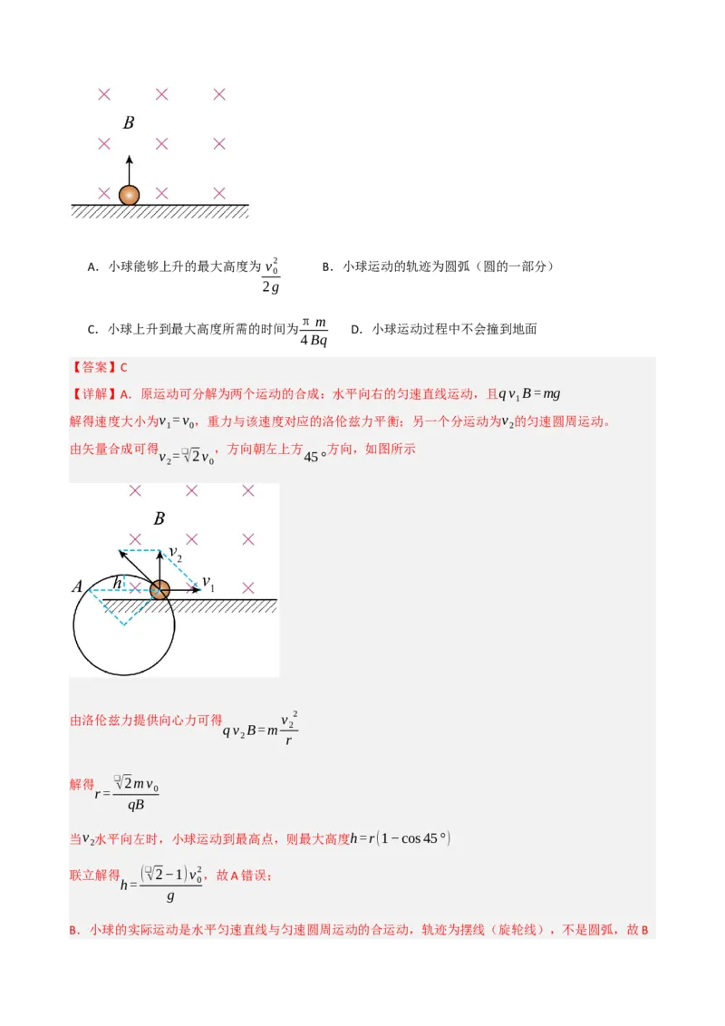 《模块十一磁场（综合训练）（黑吉辽蒙专用）（教师版）_地理_2027年高考地理一轮_2027年高考物理一轮课件+讲义+练习（黑吉辽蒙专用）-G330_2027版》第7页预览
