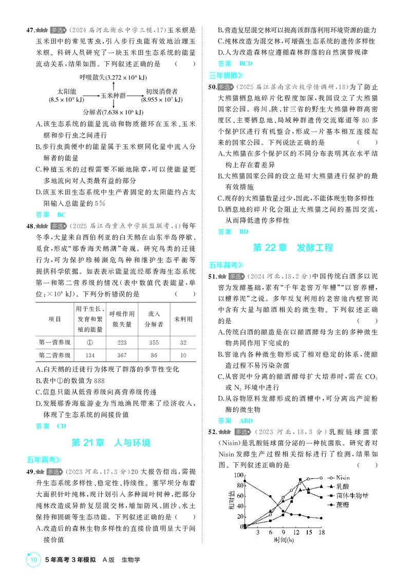 《1_《多项选择题不定项选择题》PDF_2026版教学资源包_202653高考总复习A版_新高考_生物_教师A版2026年.新高考版.生物.53_多项选择题不定项选择题_2_PDF教参电子书》第10页预览