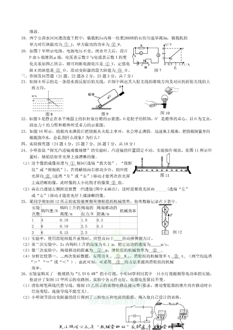 《2019青海省西宁中考物理真题及答案_初高中资料库_初中资料库（转存避免链接过期失效）_初中物理》第3页预览