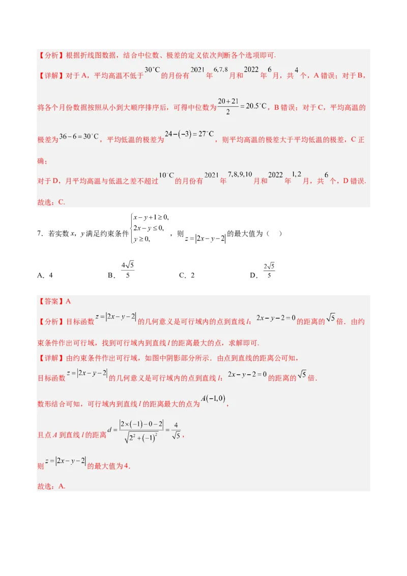 《2023年高考押题预测卷01（甲卷文科）（全解全析）_数学_专项复习_2024年_2023年高考押题预测卷01数学_数学-2023年高考押题预测卷03（甲卷文科）（含考试版、参考答案、全解全析、答题卡）》第4页预览