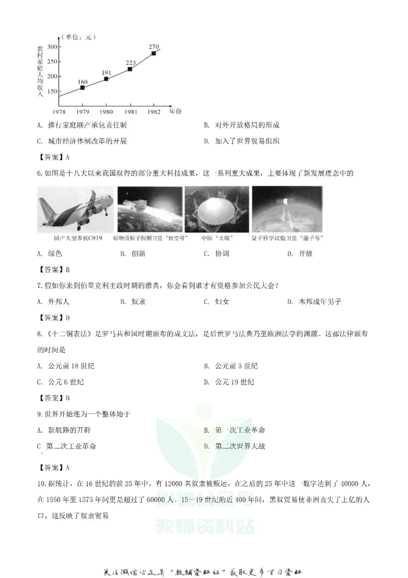 《2020四川乐山中考历史真题及答案_初高中资料库_初中资料库（转存避免链接过期失效）_初中历史》第2页预览