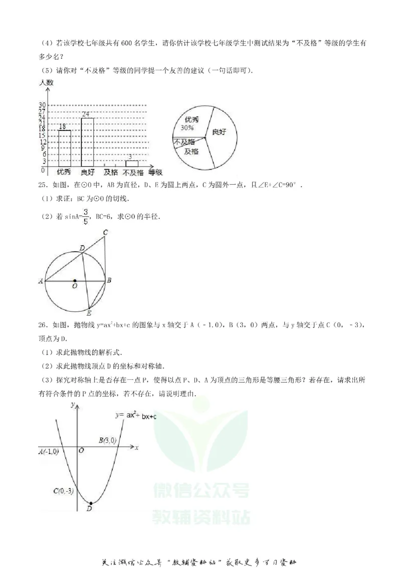 《2019贵州省六盘水市中考数学试卷及答案_初高中资料库_初中资料库（转存避免链接过期失效）_初中数学》第5页预览