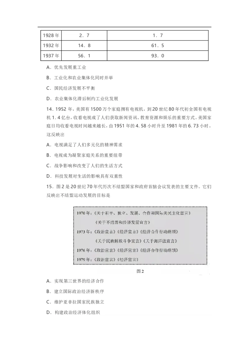 《2021年高考真题历史(山东卷)(原卷版)(1)_高考一二三轮复习_历史_2027年高考历史专项复习_2008年-2026年历史高考真题-G427_2008-2020年高考_地方卷_山东高考历史07-21_山东高考历史_A4版》第5页预览