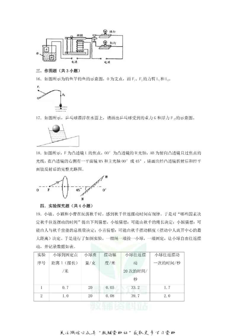 《2019甘肃省白银市张掖市中考物理试卷及答案_初高中资料库_初中资料库（转存避免链接过期失效）_初中物理》第3页预览