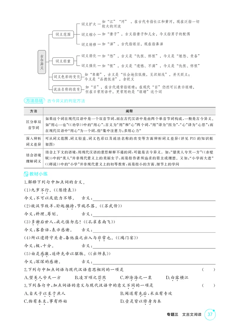 《1_专题三　文言文阅读_2026版教学资源包_202653高考总复习A版_北京版_2026版.北京版.高考总复习.语文.5·3A版_专题三文言文阅读_2_精讲册PDF》第5页预览