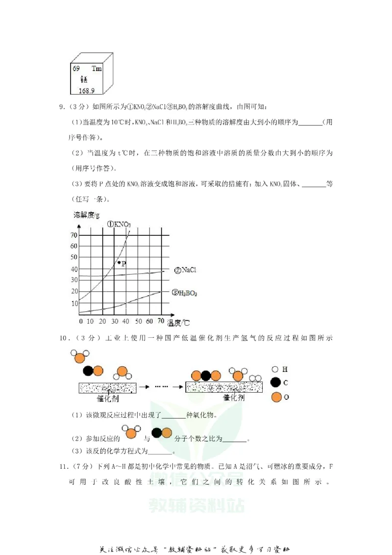《2019贵州省黔西南州中考化学试题及答案_初高中资料库_初中资料库（转存避免链接过期失效）_初中化学》第3页预览