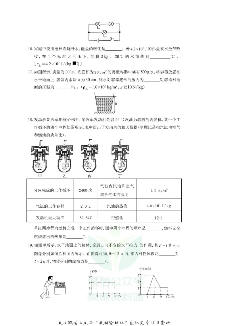 《2019四川省眉山市中考物理真题及答案_初高中资料库_初中资料库（转存避免链接过期失效）_初中物理》第4页预览