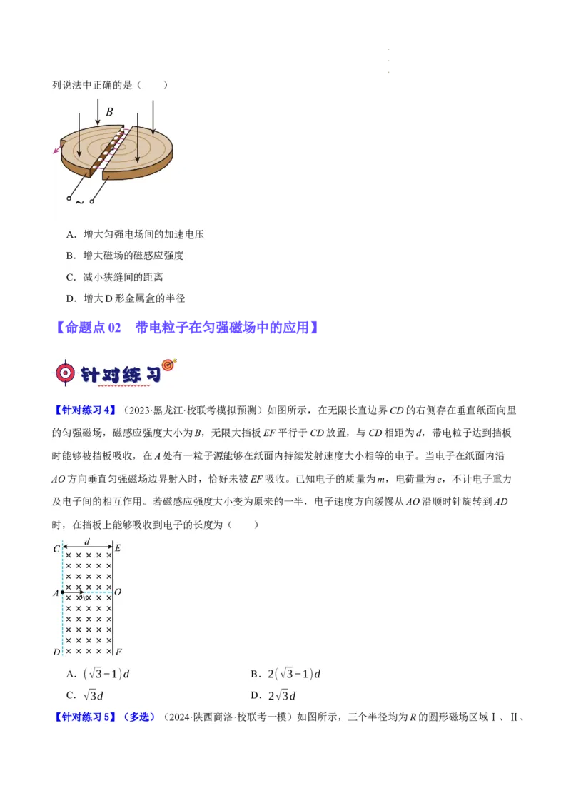 《专题09带电粒子在电磁场中的运动（分层练）（原卷版）(1)_2026版高中《二三轮复习+冲刺复习》》第3页预览