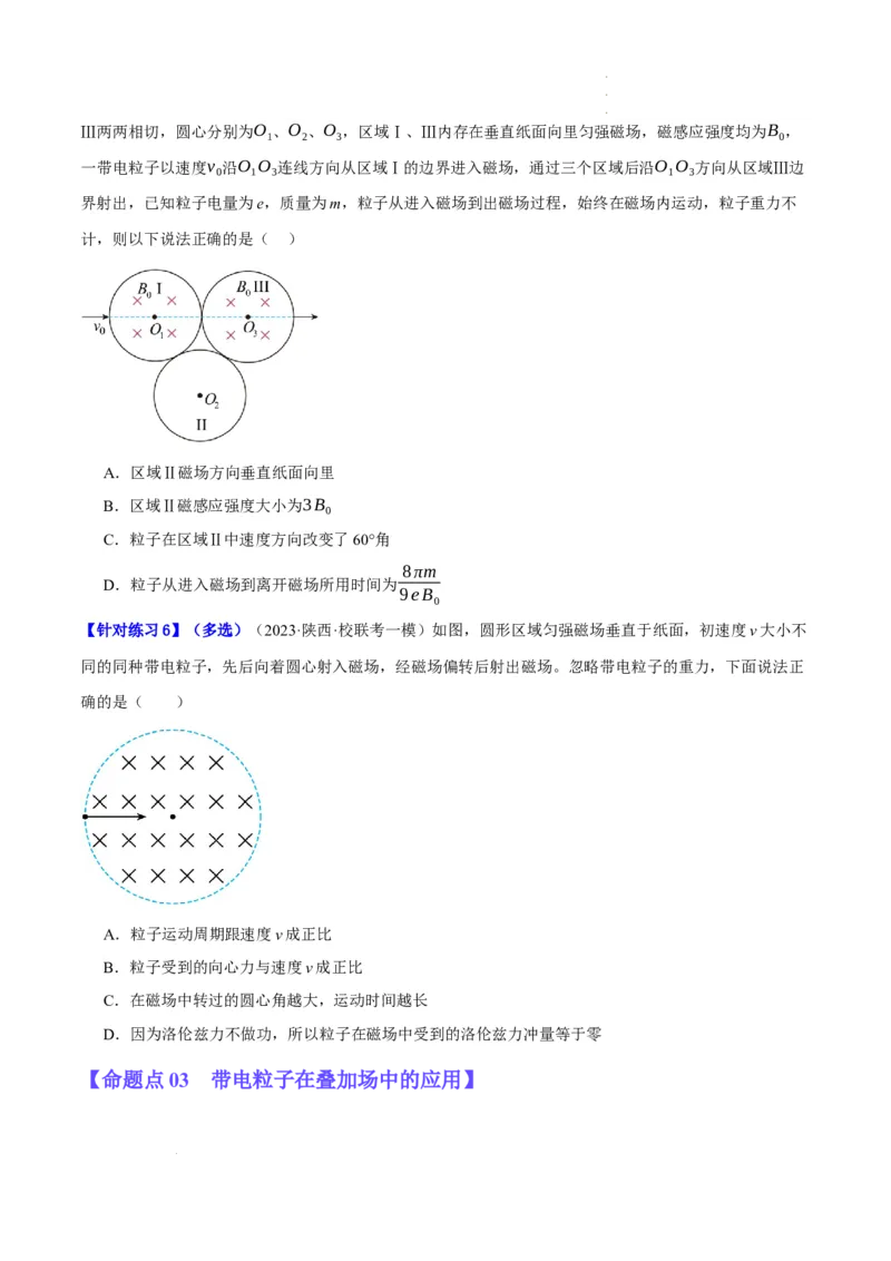 《专题09带电粒子在电磁场中的运动（分层练）（原卷版）(1)_2026版高中《二三轮复习+冲刺复习》》第4页预览