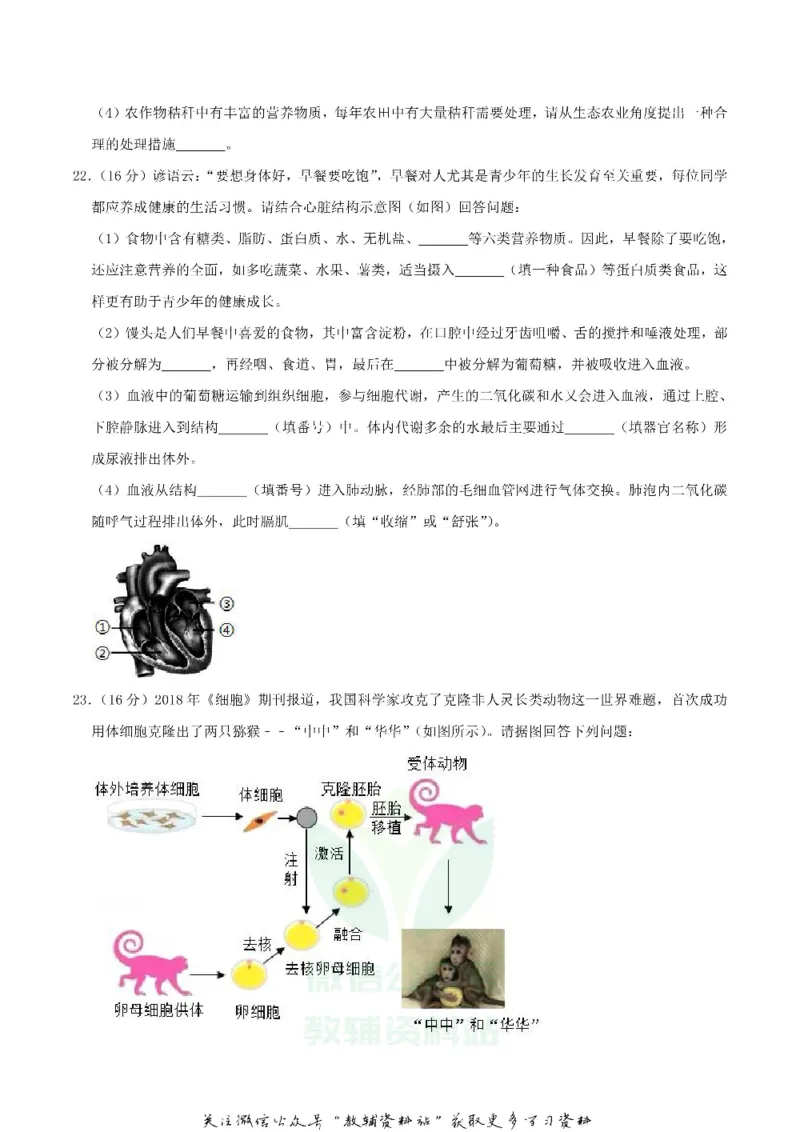 《2019四川省绵阳市中考生物真题及答案_初高中资料库_初中资料库（转存避免链接过期失效）_初中生物》第6页预览