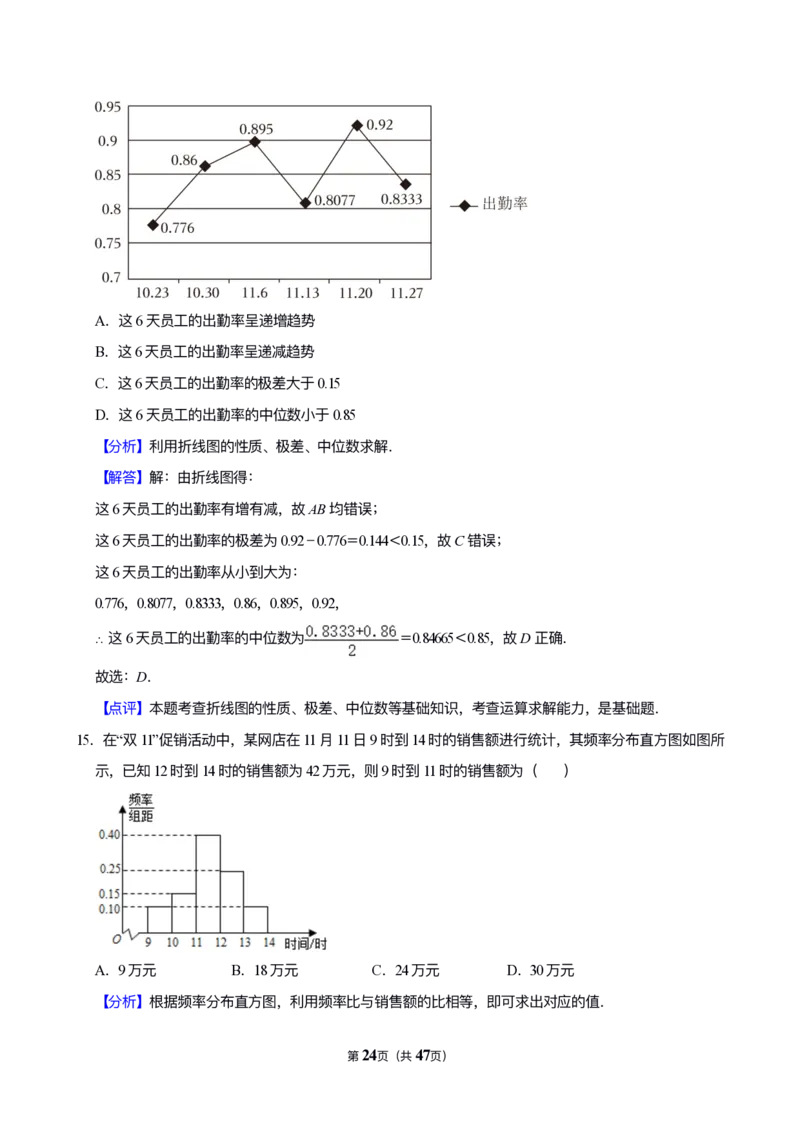 《专题12：统计概率与变量分布（答案）_2026版高中《二三轮复习+冲刺复习》_高考数学冲刺笔记猫老师猫老师2026年高考数学考点一遍过全套(完整版)》第8页预览