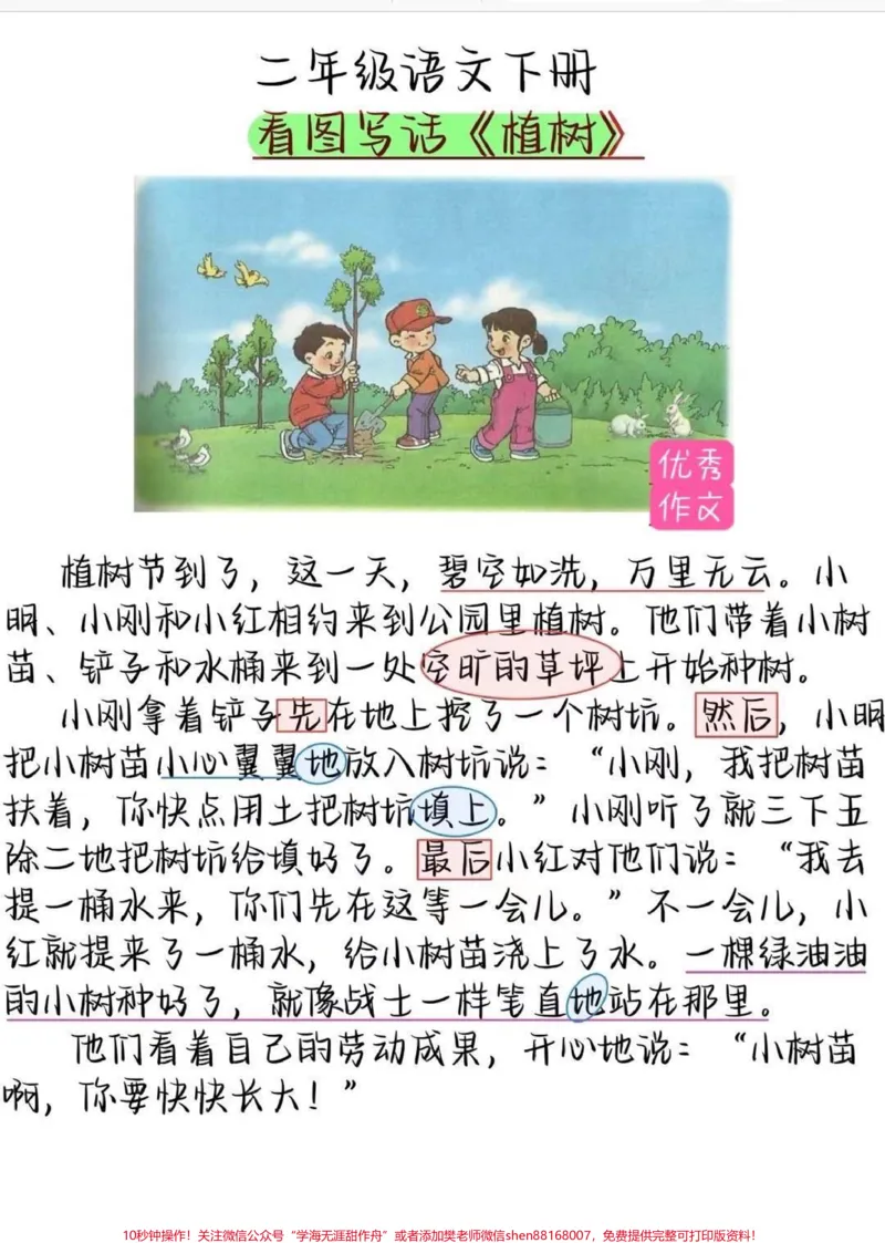 《一二年级优秀看图写话。#一年级#二年级#看图说话#知识分享#育儿》第3页预览