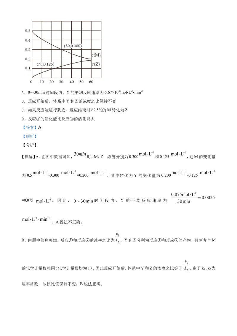 《2021年河北省普通高中学业水平选择性考试化学试题（河北卷）（解析版）(1)_高考一二三轮复习_化学_2027年高考化学专项复习_2008年-2026年化学高考真题-G427_2021年高考_A4Word版》第10页预览
