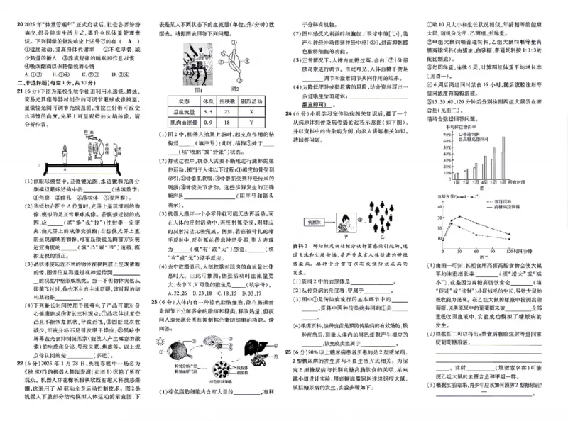 《26秋初中一遍过八上生物人教测评卷_扫描版_2026秋初中教辅合集_2027一遍过_2026《一遍过》8上_2027《天星教育•一遍过》8上生物（人教版）》第6页预览