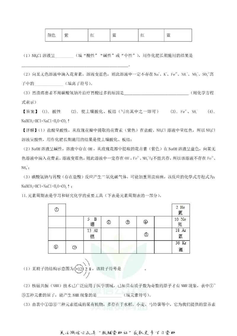 《2019内蒙古鄂尔多斯市中考化学真题及答案_初高中资料库_初中资料库（转存避免链接过期失效）_初中化学》第7页预览