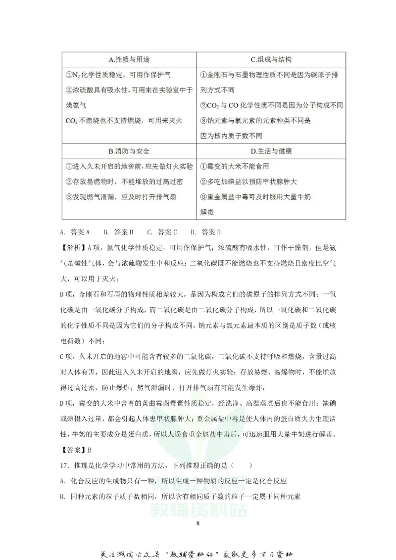 《2018黑龙江龙东地区中考化学真题及答案_初高中资料库_初中资料库（转存避免链接过期失效）_初中化学》第8页预览