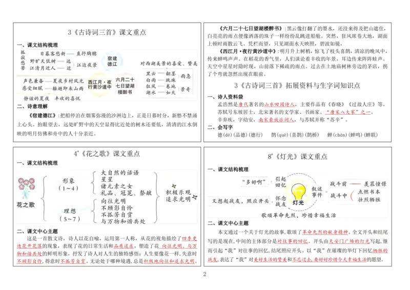 《六（上）语文新版课课贴2024秋(1)_6年级上册同步教辅_6上语文》第2页预览