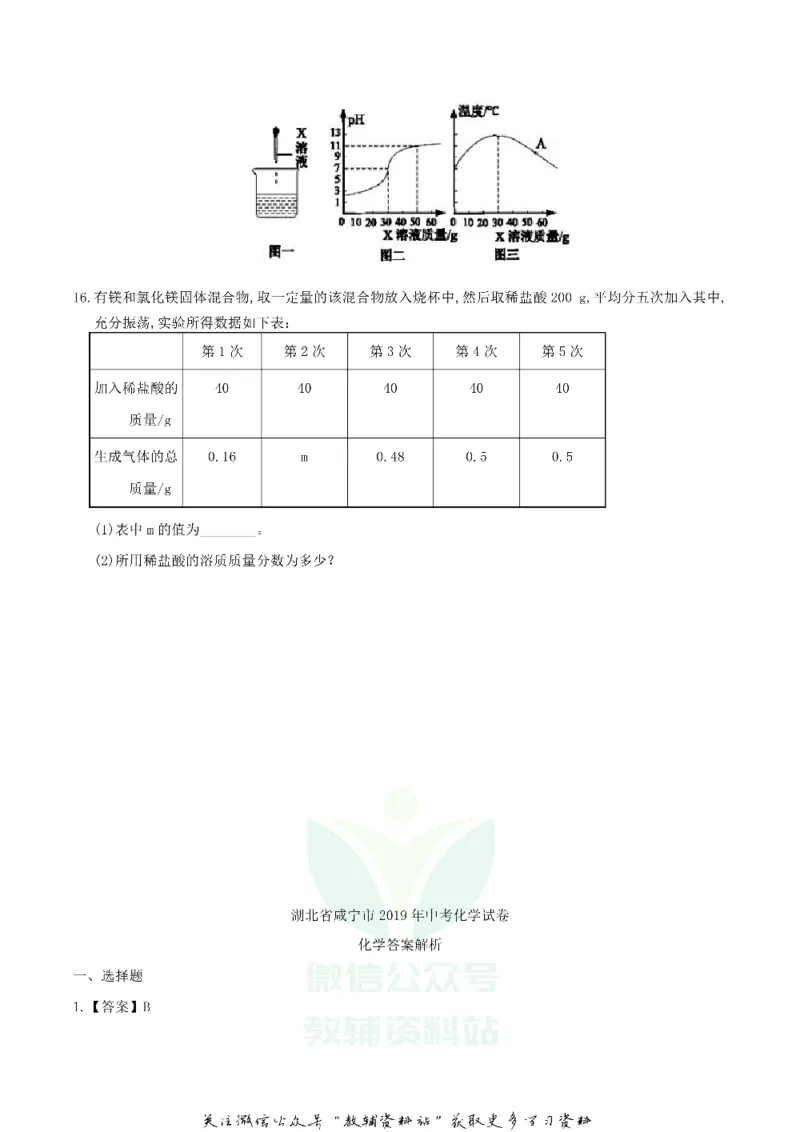 《2019湖北省咸宁市中考化学真题及答案_初高中资料库_初中资料库（转存避免链接过期失效）_初中化学》第6页预览
