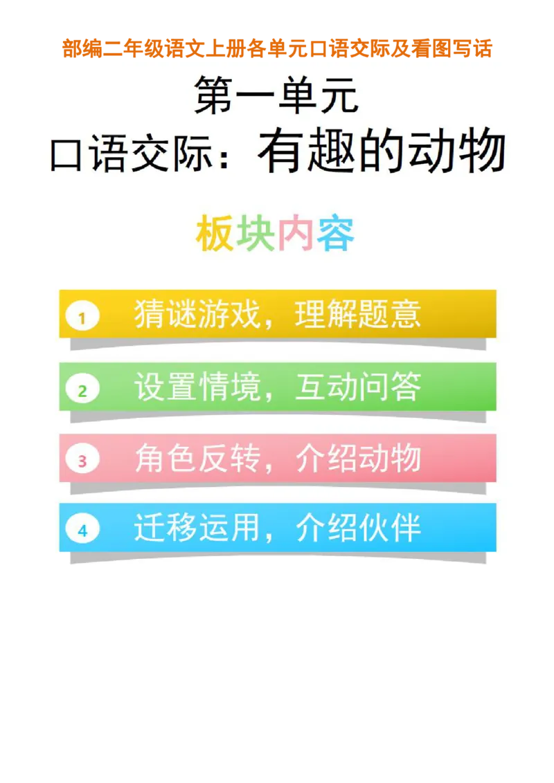《口语交际及看图写话》第1页预览