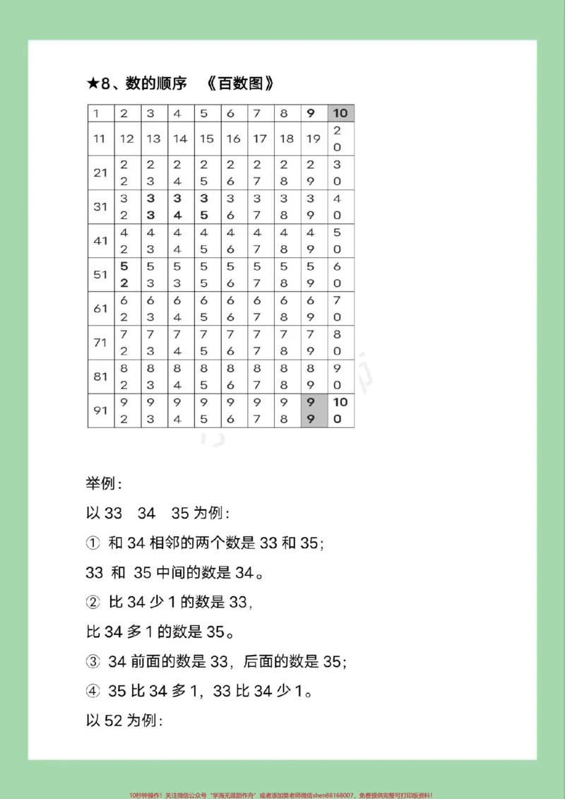 《#必考考点#一年级#一年级数学#青岛版#重点知识家长为孩子保存学习》第4页预览