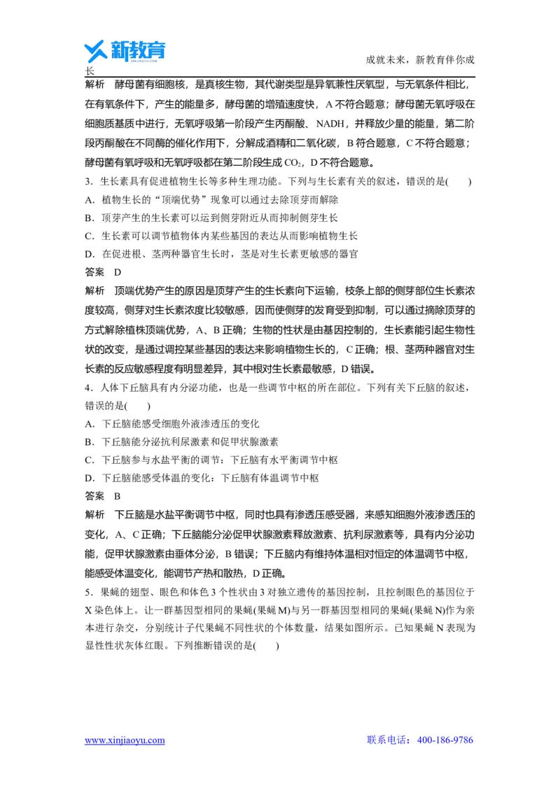 《_生物2021年高考真题——全国甲卷（精校版）_2026版高中《二三轮复习+冲刺复习》_2021-2025生物高考题_2021生物高考题_教师》第2页预览