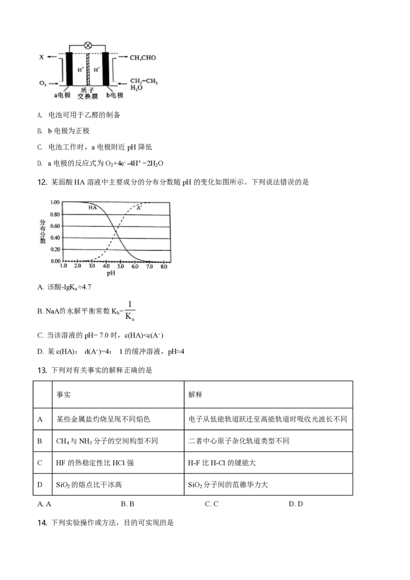 《2020年海南高考化学试题及答案(1)_高考一二三轮复习_化学_2027年高考化学专项复习_2008年-2026年化学高考真题-G427_2008-2020年高考_地方卷_海南高考化学2008-2020_A4word版_PDF版（赠送）》第3页预览
