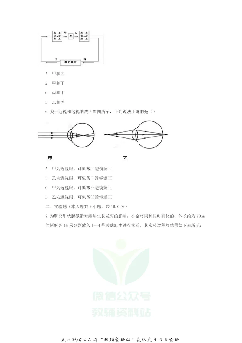 《2019浙江省杭州市中考生物真题及答案_初高中资料库_初中资料库（转存避免链接过期失效）_初中地理》第2页预览