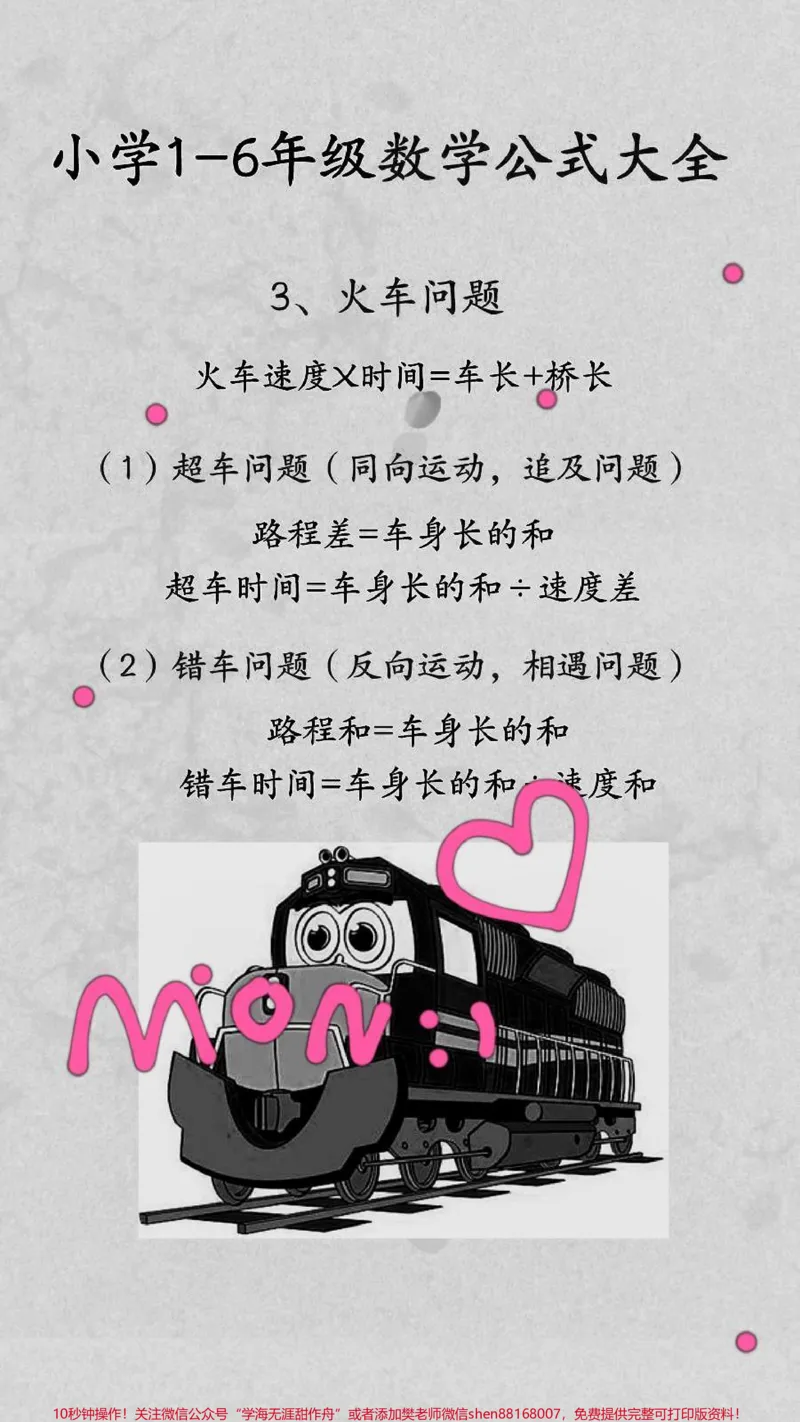 《1-6年级公式大全归纳总结！#每天学习一点点#小学数学#涨知识#知识点总结#知识分享》第3页预览