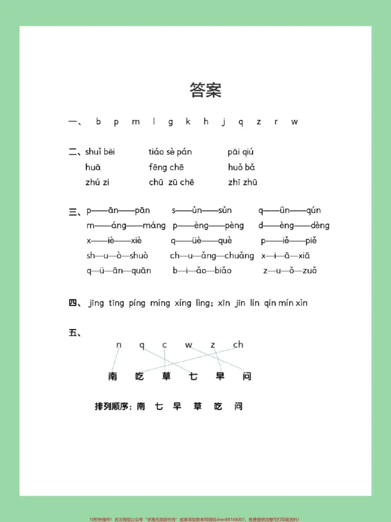 《#必考考点#家长收藏孩子受益#语文#拼音#一年级家长为孩子保存练习可打印》第4页预览