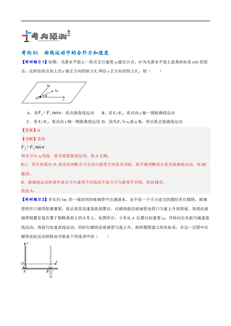 《专题04曲线运动（讲义）（解析版）_2026版高中《二三轮复习+冲刺复习》》第6页预览