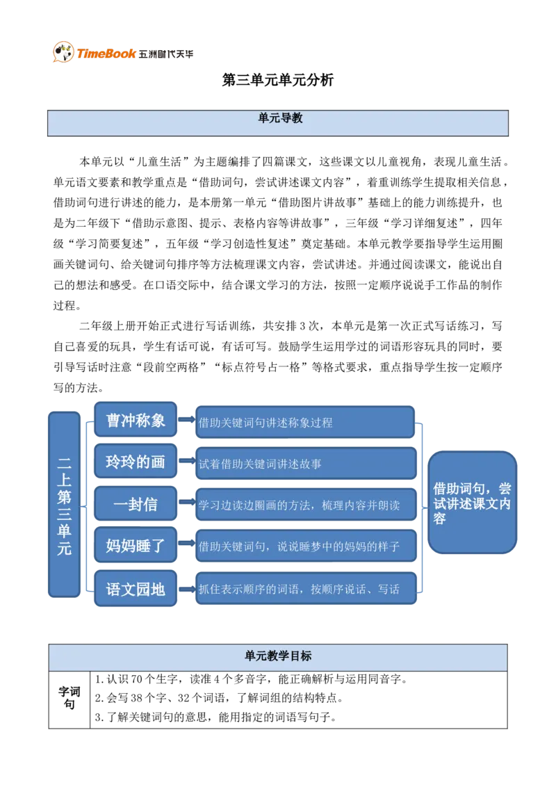 《第三单元单元分析》第1页预览