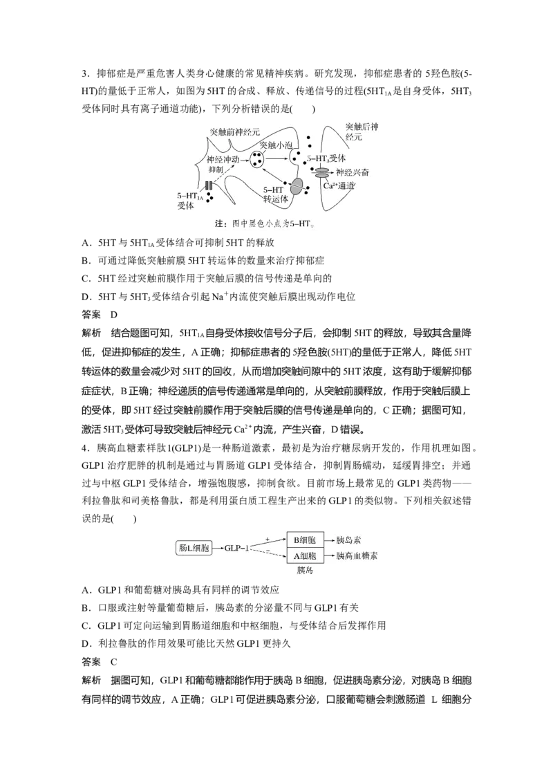 《6.个体稳态与调节(1)_2026版高中《二三轮复习+冲刺复习》_高考生物生物二轮2026届高考生物步步高大二轮专题复习教师用书(word版)+教师用书配套PPT+题库(word版)(完整版)_考前特训》第2页预览