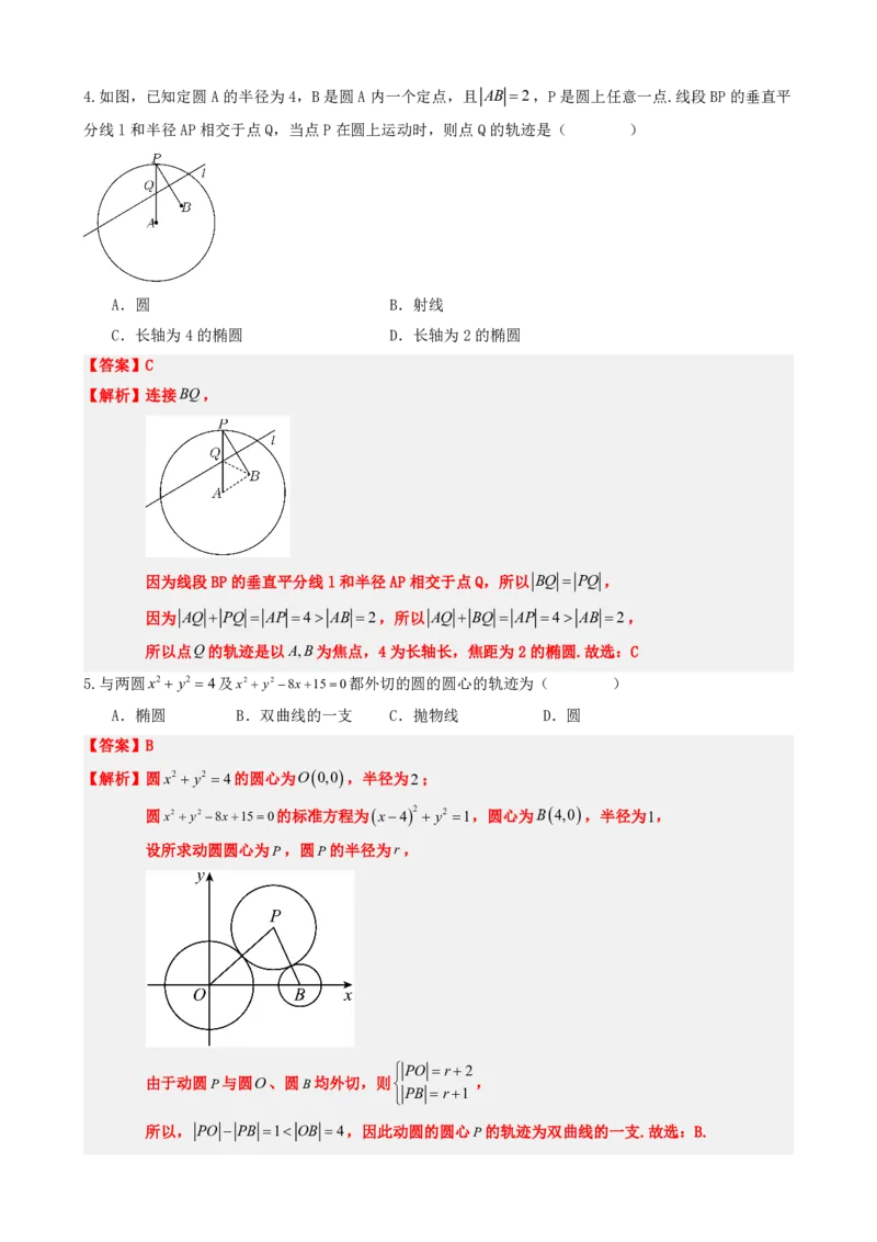 《3.9圆锥曲线中的轨迹问题（解析版）(1)_2026版高中《二三轮复习+冲刺复习》_圆锥曲线PDF矢量版_原卷版+解析版》第6页预览
